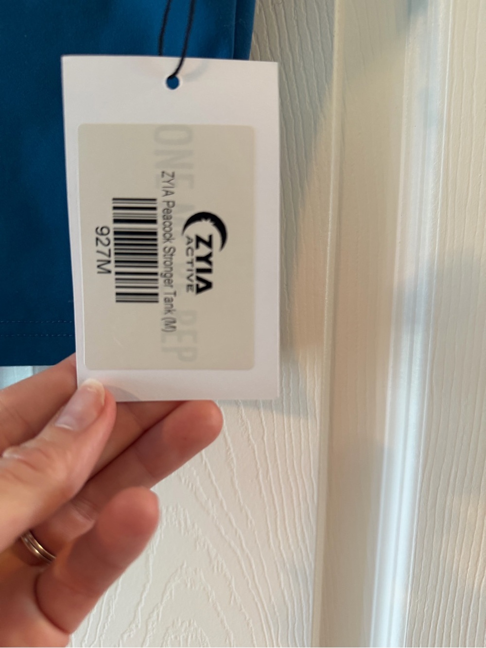 💙 Zyia Peacock Stronger Tank – New With Tags - Picture 3 of 3